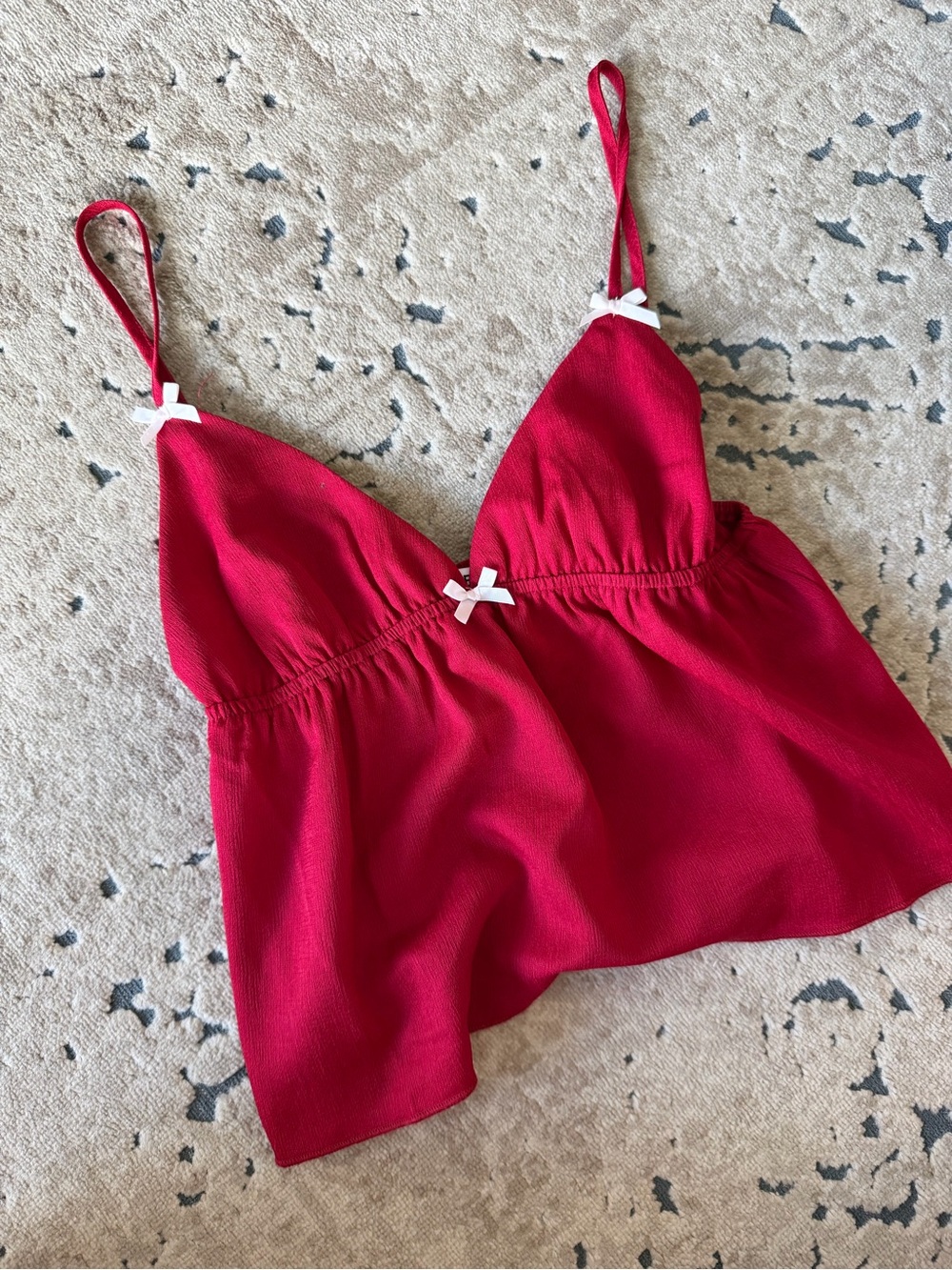 Princess Polly Red Bow Tank